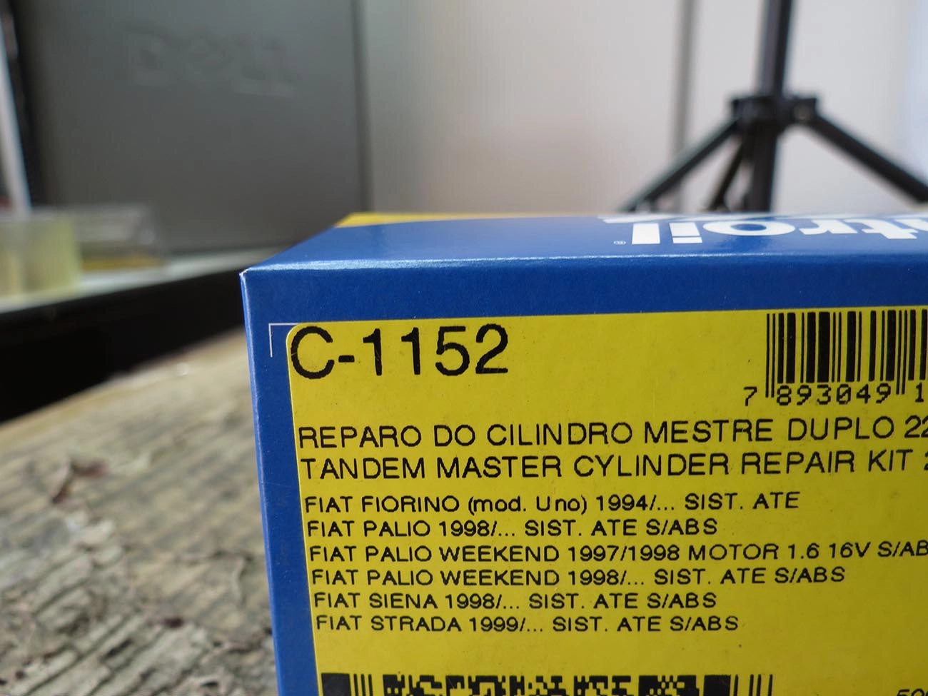 REPARO CILINDRO MESTRE DUPLO 22.22MM FIAT FIORINO 94/ PALIO/WEEKEND/SIENA/STRADA 98/ 7/8