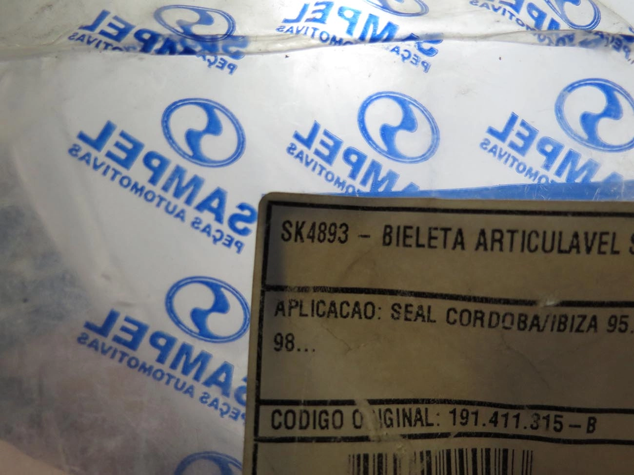 BIELETA DIANTEIRA LD/LE SEAT CORDOBA/IBIZA/INCA 95/ - VW GOLF 94/98 - UNIFICADO SK-4884