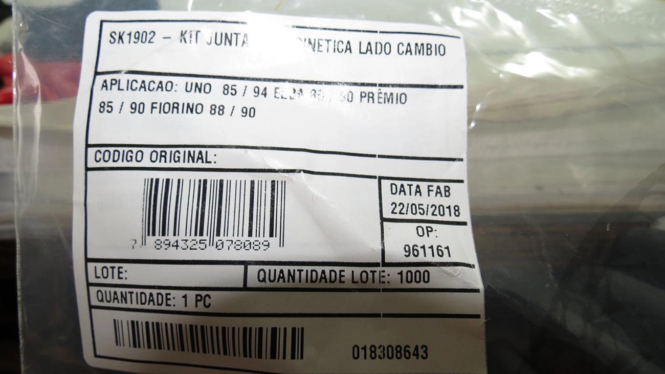 KIT REPARO COIFA HOMOCINÉTICA LADO CÂMBIO SEM ROLAMENTO FIAT UNO/PREMIO/ELBA/FIORINO 91/95 1 BRAÇADEIRA S/ROLAMENTO