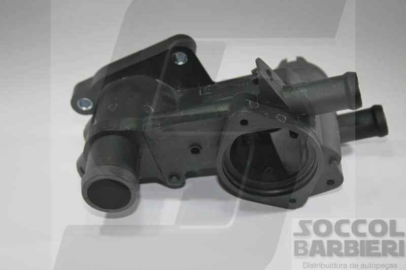 CAVALETE DISTRIBUIÇÃO ÁGUA OU CARCAÇA VÁLVULA TERMOSTÁTICA COM AR QUENTE CARCACA VALVULA TERMOSTATICA VW GOL/PARATI 1.0 97/01 8/16V DUAS SAIDAS