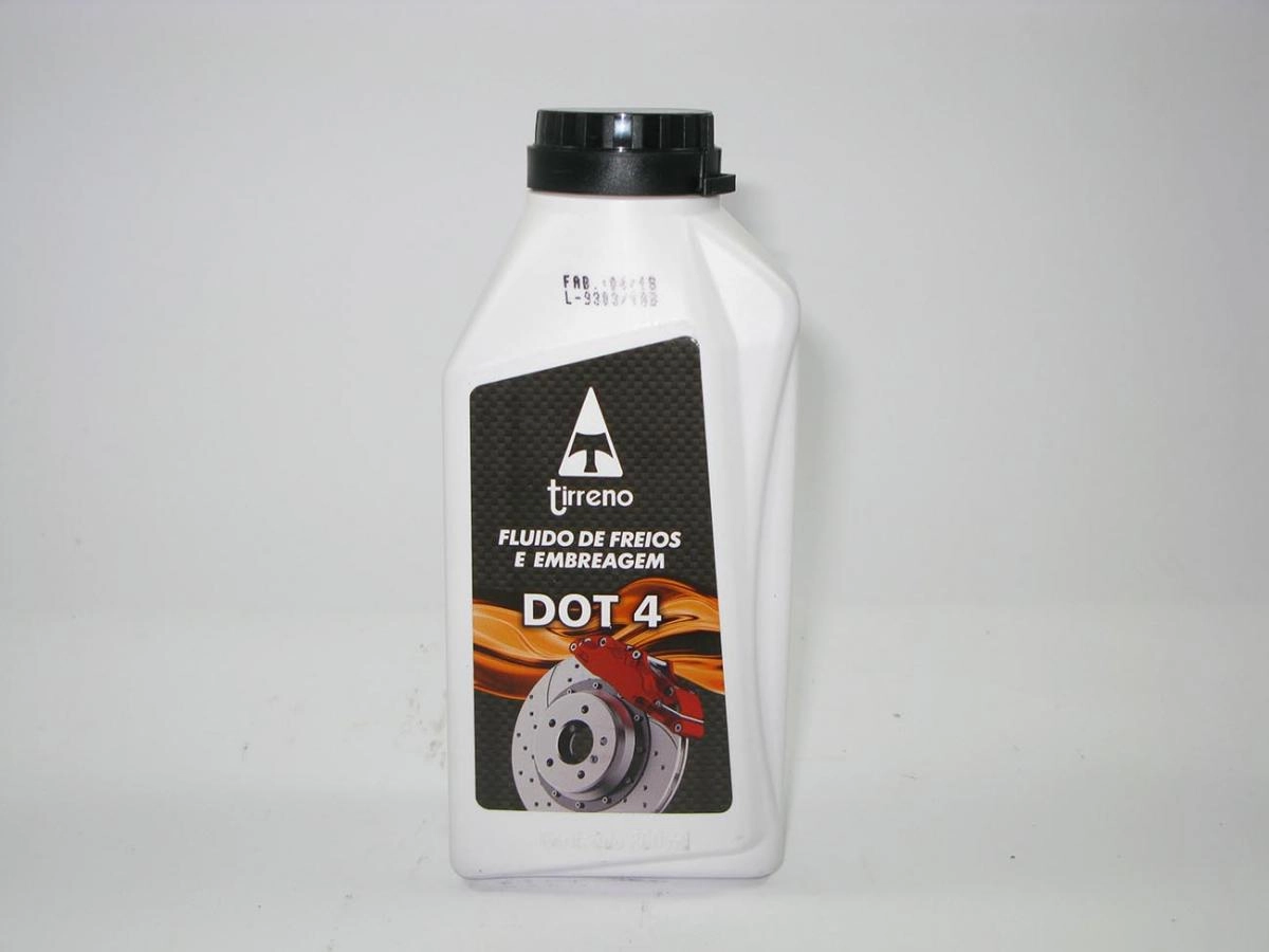 FLUIDO PARA FREIO 500ML DOT4 LEVEMENTE AMARELO 20 UNIDADES TIRRENO