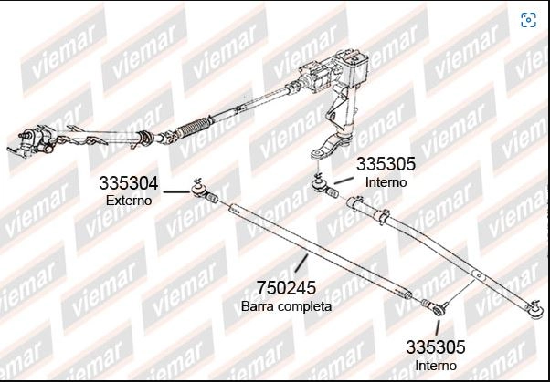 TERMINAL DIREÇÃO EXTERNO ROSCA ESQUERDA TROLLER T4 01/14 4X4