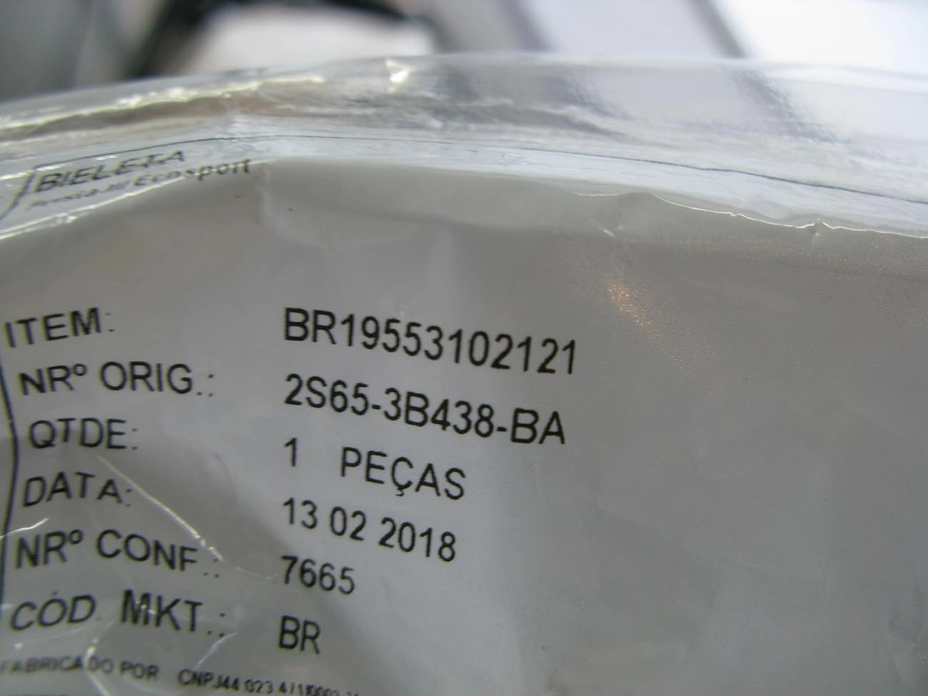 BIELETA DIANTEIRA LD/LE FORD NOVO FIESTA 02/10 - ECOSPORT 03/13 - TOYOTA RAV4 00/05