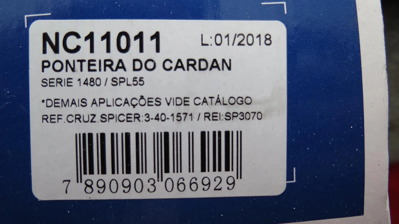 PONTEIRA DESLIZANTE CARDAN 16 ESTRIAS VW 11.140/14.000