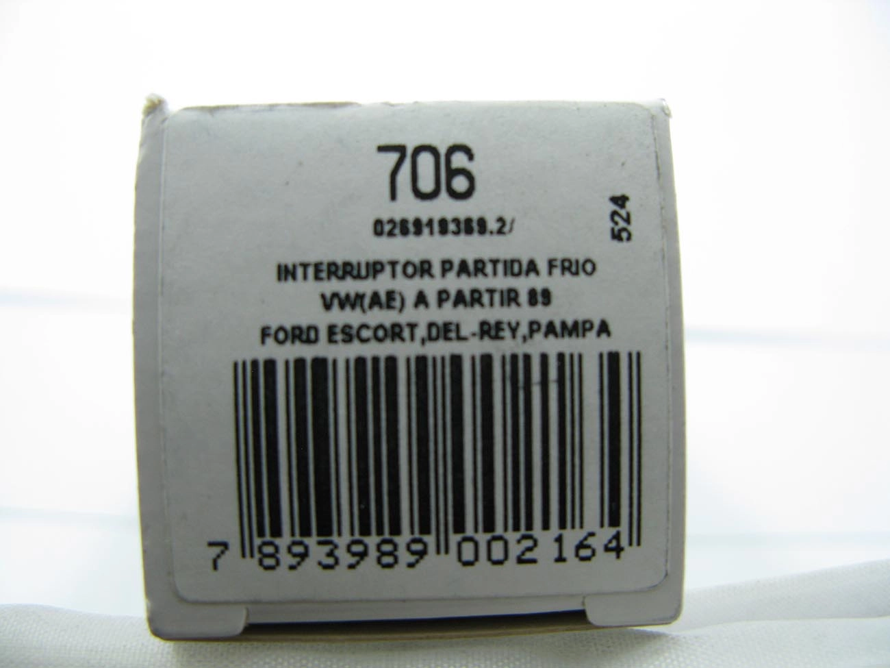 INTERRUPTOR TÉRMICO - PARTIDA A FRIO - VW GOL/VOYAGE/PARATI/SAVEIRO 1.6 AE 89/