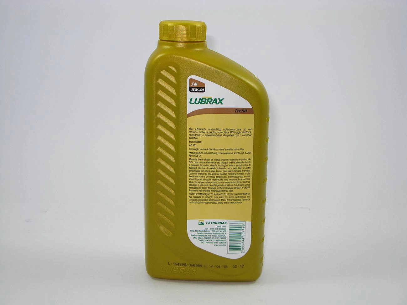 ÓLEO LUBRIFICANTE 15W40 SEMISINTÉTICO SAE 15W40