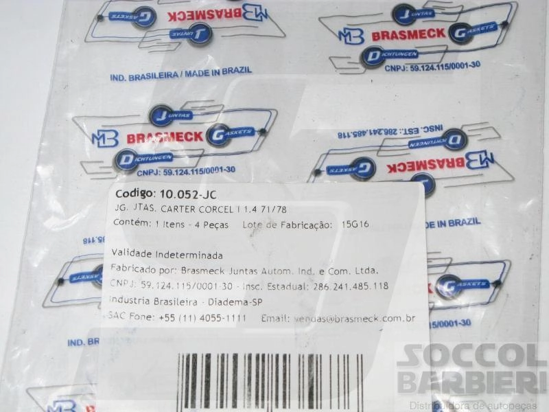 JUNTA CARTER FORD CORCEL/BELINA 1.4 - 1971/1977