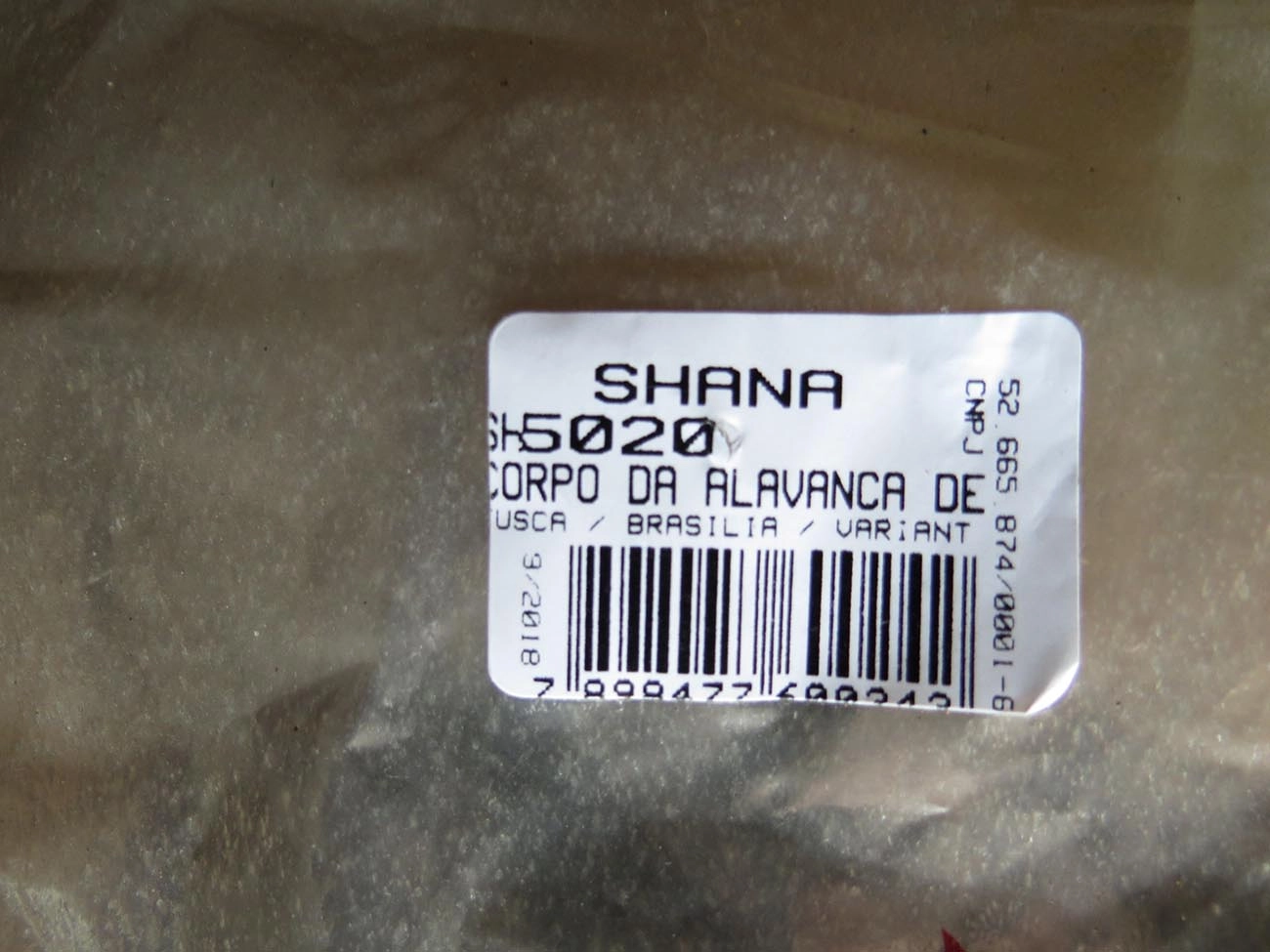 ALAVANCA PARA FREIO MÃO SEM REPARO INTERNO MAO VW FUSCA/BRASILIA/VARIANT