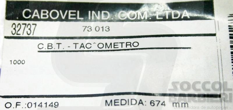 CABO TACOMETRO CBT 1000 674