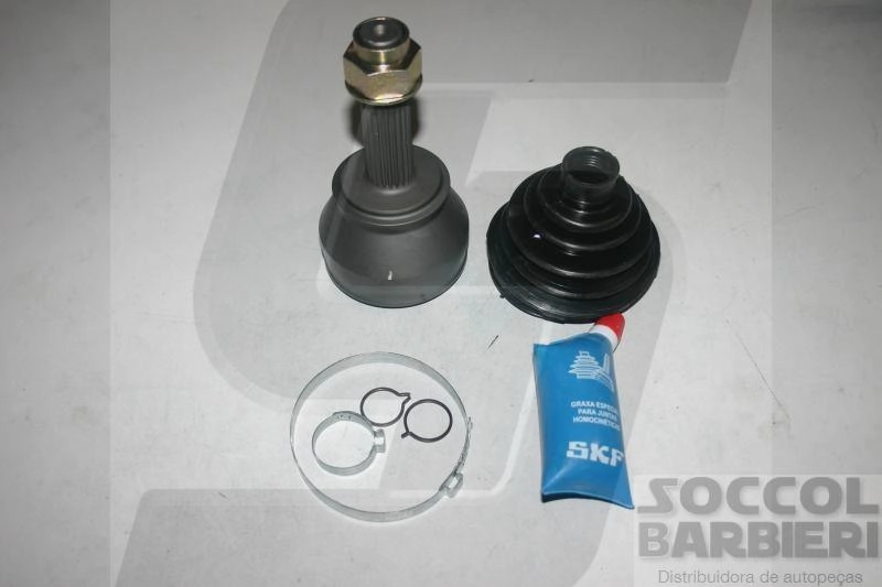 JUNTA HOMOCINÉTICA FIXA LADO RODA 20X22 DENTES/ESTRIAS TRAVA EXTERNA HOMOCINETICA FIAT UNO MILLE PALIO 96/08 SIENA 1.0/1.3/1.4 96/00 20/22