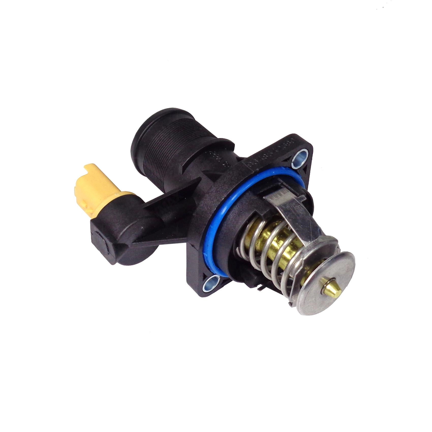VALVULA TERMOSTATICA FLANGE PLASTICO COM SENSOR CITROEN C3 1.4 03/13 - 1.6 16V - AX 1.4 96/96