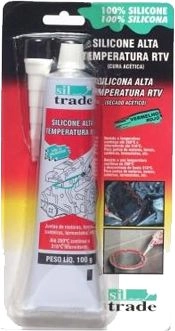 SILICONE ALTA TEMPERATURA - VERMELHO 100GRS - CAIXA CONTEM 12