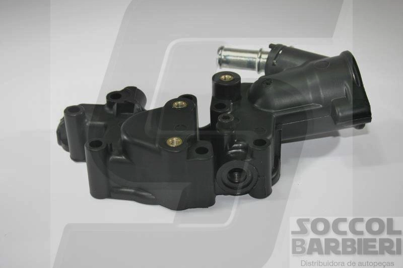 CARCAÇA/FLANGE VÁLVULA TERMOSTÁTICA PLÁSTICO SEM MOTOR TU3JP PLÁSTICA CITROEN C3 1.4 PEUGEOT 206/207 05/