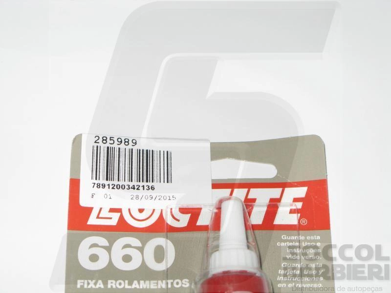 FIXA ROLAMENTOS E BUCHAS C/FOLGAS - 15 GRS - LOCTITE 660