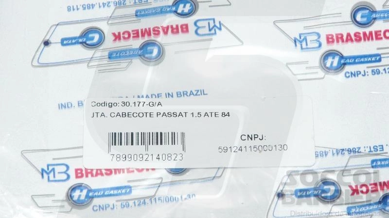 JUNTA CABEÇOTE DE FIBRA VW PASSAT/VOYAGE/PARATI 1.5 - TODOS