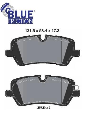 PASTILHA DE FREIO TRASEIRA LAND ROVER DISCOVERY 09.2016/ - RANGE ROVER 2008/2012 - SPORT 2013/