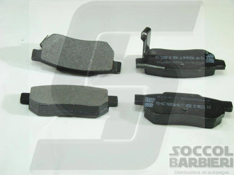 PASTILHA DE FREIO TRASEIRA HONDA CITY 1.5 16V 2009/2015 - FIT 1.5 16V 2013/2015