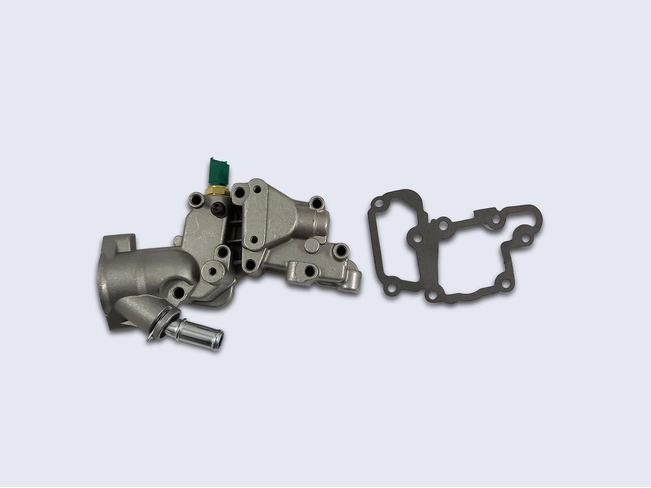 CARCAÇA ALUMÍNIO VÁLVULA TERMOSTÁTICA CITROEN C3 1.4 - PEUGEOT 206 1.4 05/ - MOTOR TU3JP SEM VÁLVULA