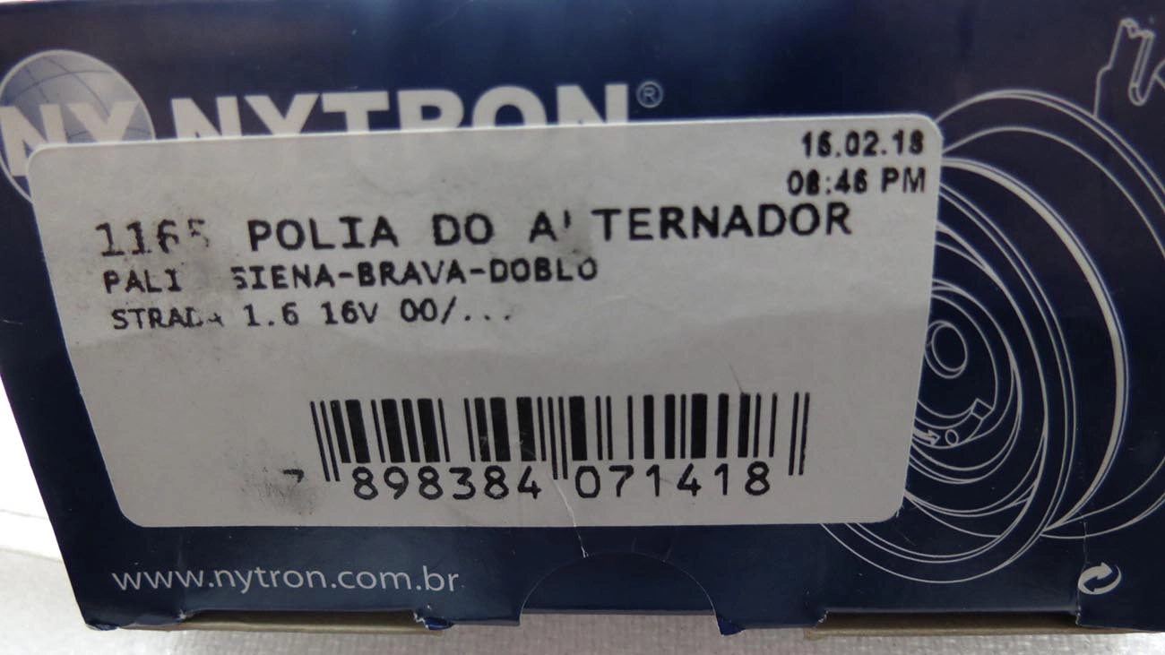 POLIA CORREIA ALTERNADOR FIAT PALIO/SIENA/STRADA/BRAVA/DOBLO 1.6 16V 2000/ - 17X70X24,90MM