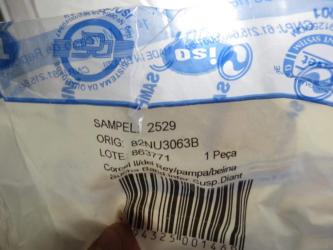 BUCHA BANDEJA INFERIOR DIANTEIRA FORD CORCEL II/BELINA II/DEL REY/PAMPA 82/84 - FURO 14,15MM