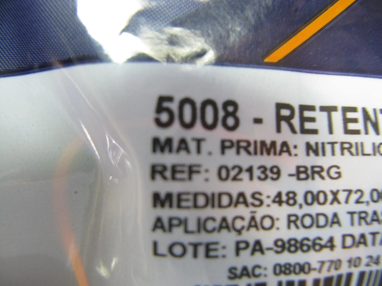 RETENTOR RODA TRASEIRA VW KOMBI 1600 78/