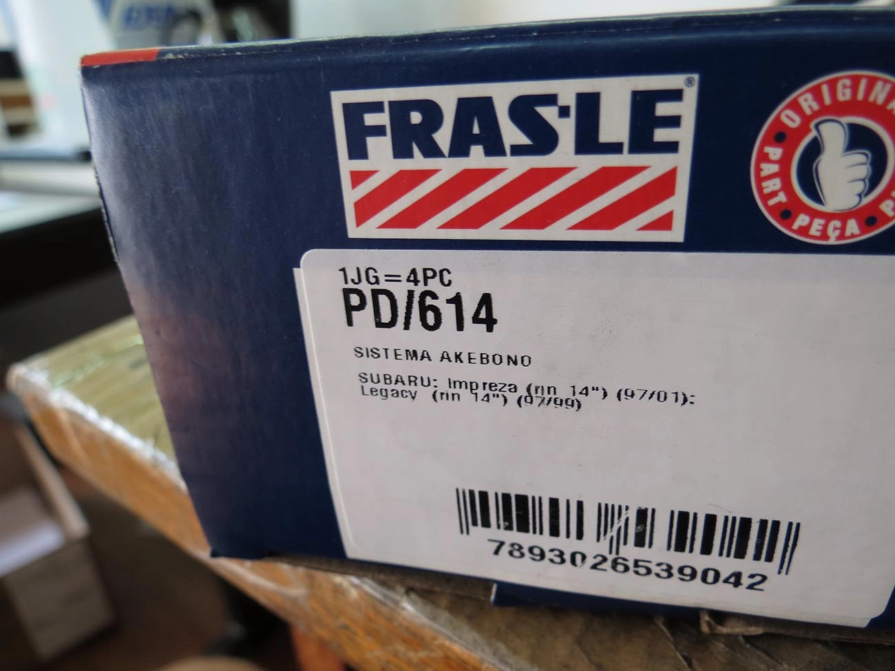 PASTILHA DE FREIO DIANTEIRA SUBARU IMPREZA 97/01 - LEGACY 97/99 - ARO 14