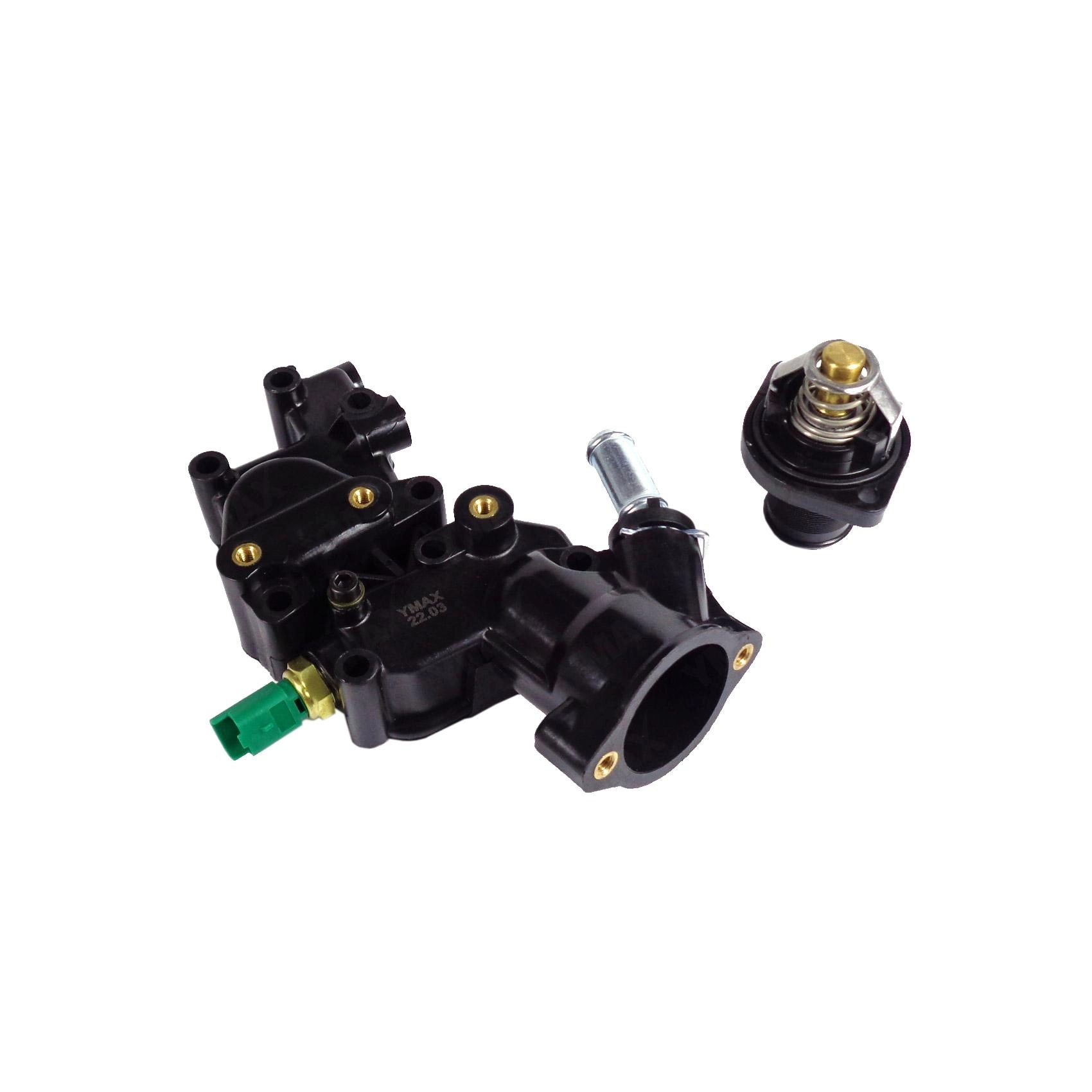 CARCAÇA PLÁSTICA COM VÁLVULA TERMOSTÁTICA PEUGEOT 206/207/HOGGAR 1.4 05/13 8V - MOTOR TU3JP