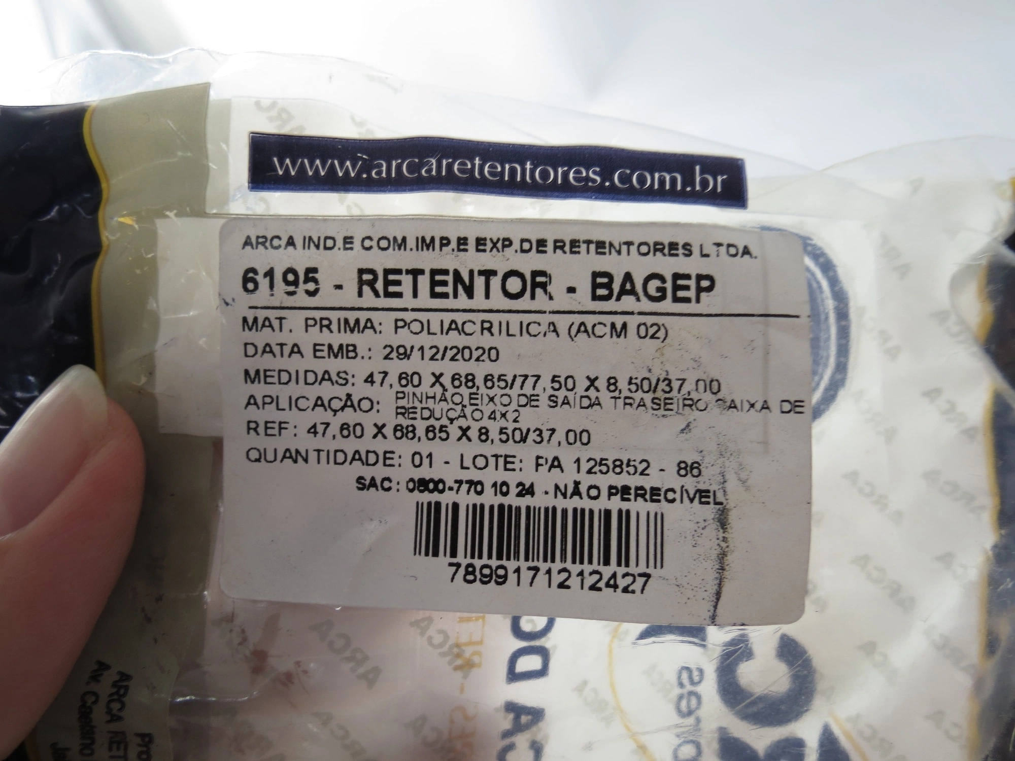 RETENTOR PINHÃO CAIXA TRANSFERÊNCIA/REDUÇÃO GM S-10/BLAZER 4X2 - COM GUARDA PÓ