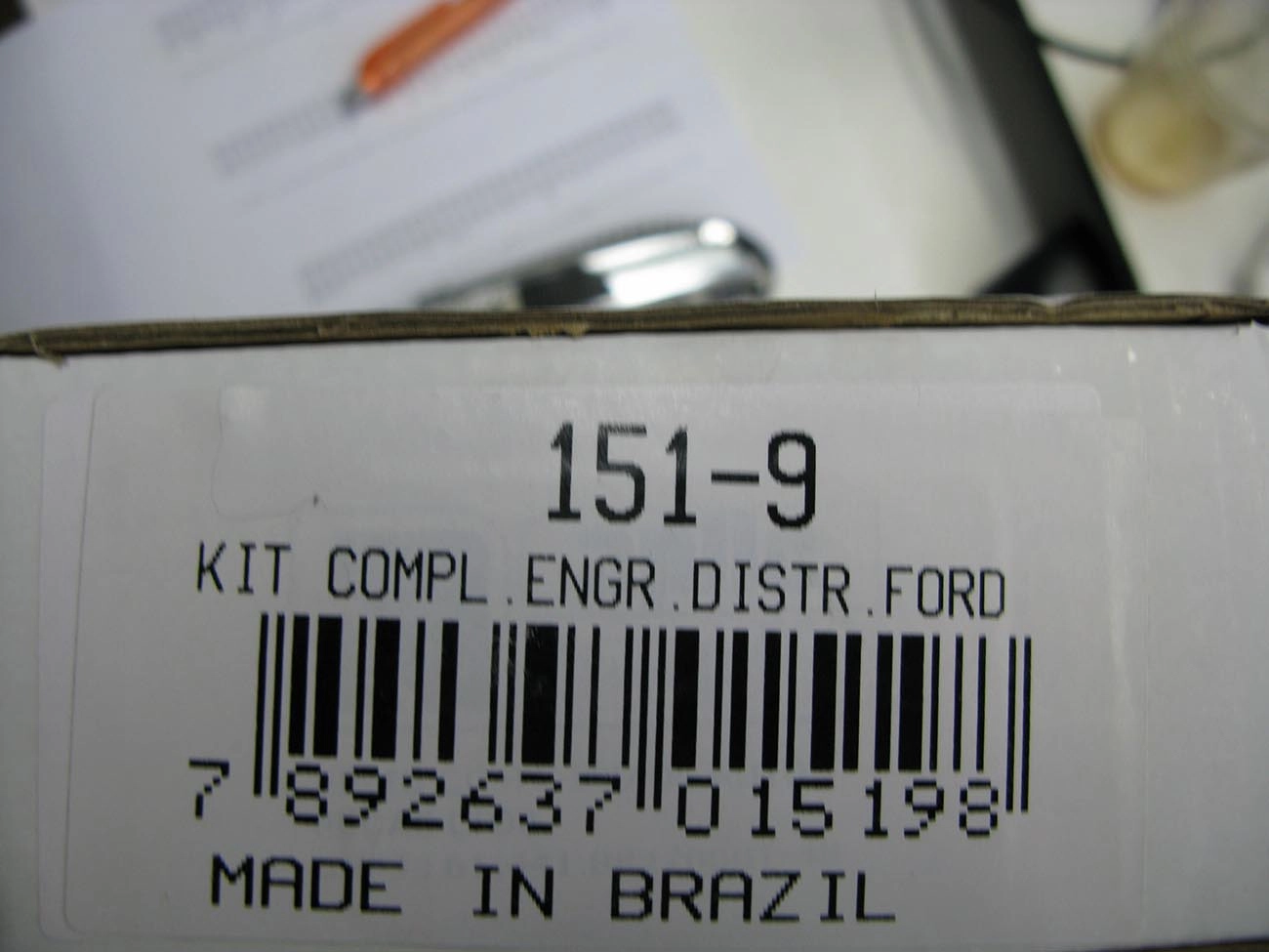 KIT COMPLETO CORRENTE DE DIS FORD FOCUS 2.0 03/08 - ECOSPORT 2.0 03/ - FUSION 2.0 06/ - MONDEO 02/05