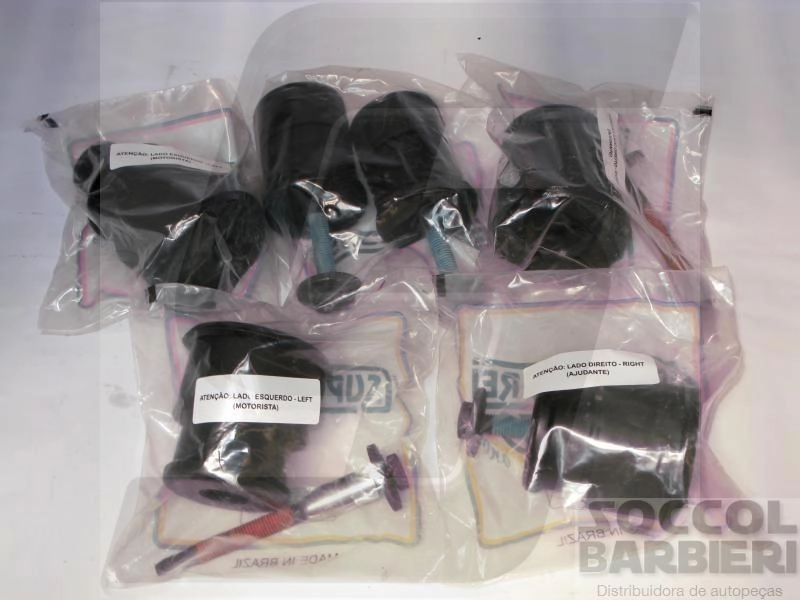 KIT COXIM CABINE FORD F-250/350/4000 98/2008 - 6 PECAS - CONJUNTO COMPLETO