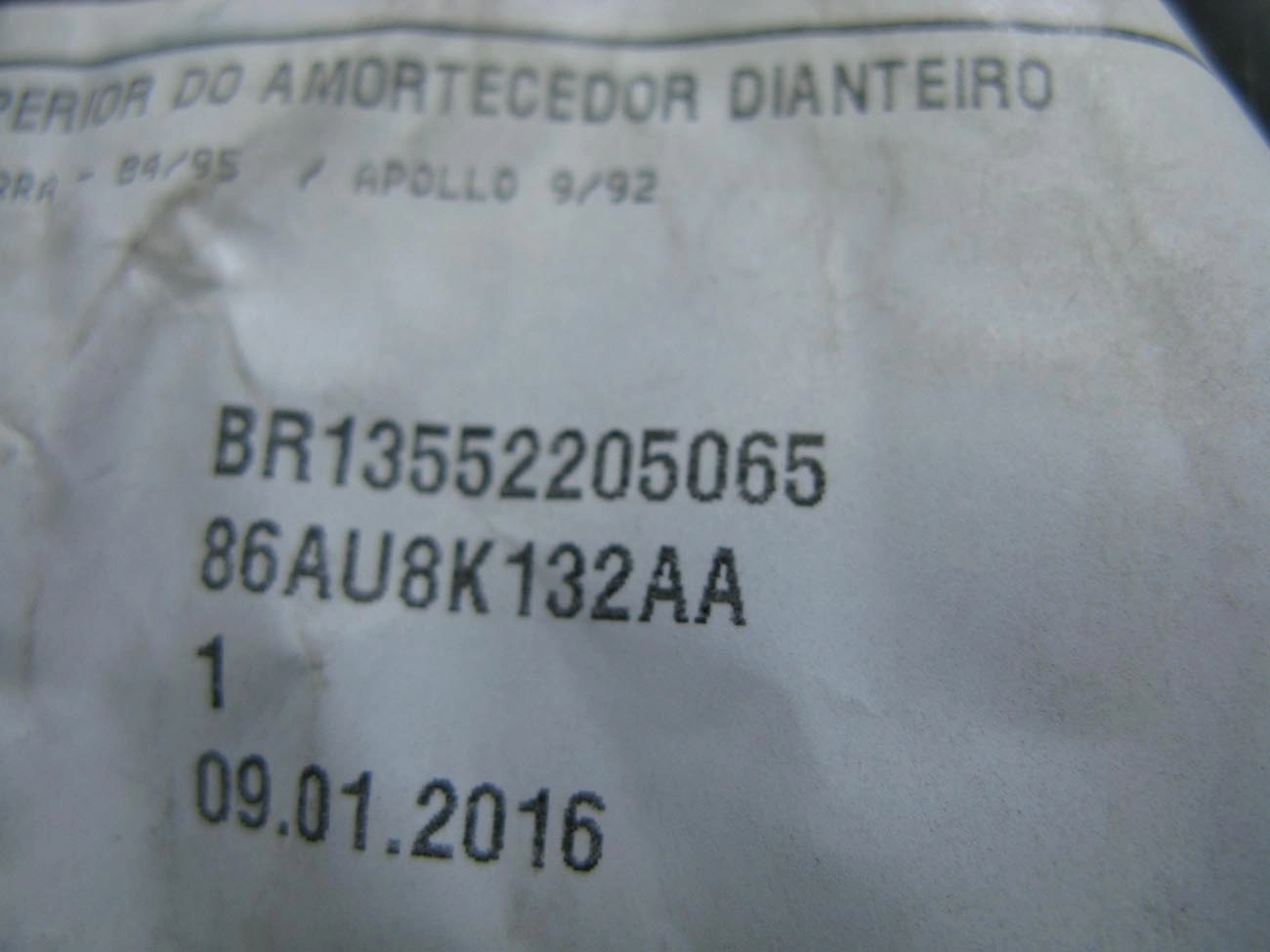 COXIM AMORTECEDOR FORD ESCORT/VERONA /92 - VW APOLLO - S/ROL