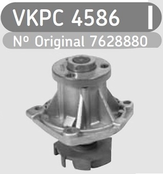 BOMBA ÁGUA MOTOR NACIONAL COM POLIA MULTI V AGUA FIAT UNO/PREMIO/ELBA/FIORINO 1.5 94/95 95/01 P/POLIA