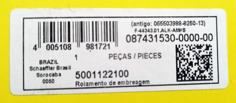 ROLAMENTO DE EMBREAGEM CBT 2105/2400/2500/2600/3000/8060/8260/8440/8450  - 69,85X117,00X16,65