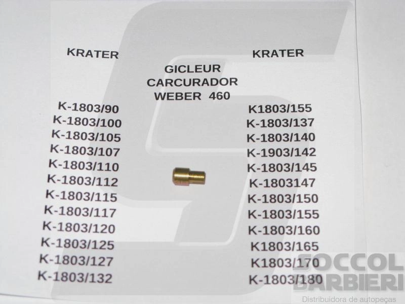 GICLEUR CARBURADOR 107 WEBER 460