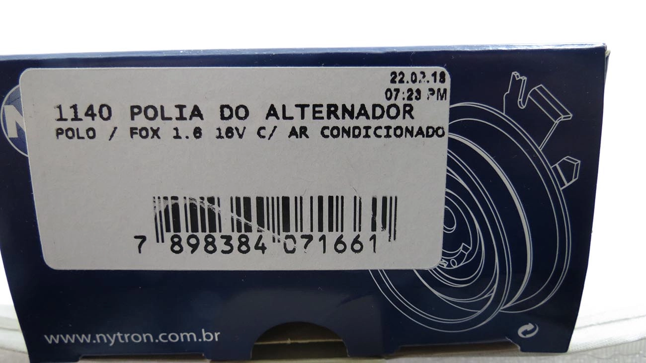 POLIA ALTERNADOR AUDI A3/TT 1.8/2.0 07/ VW FOX/FUSCA/JETTA/PASSAT/POLO/TIGUAN 02/ - NOVA STRADA