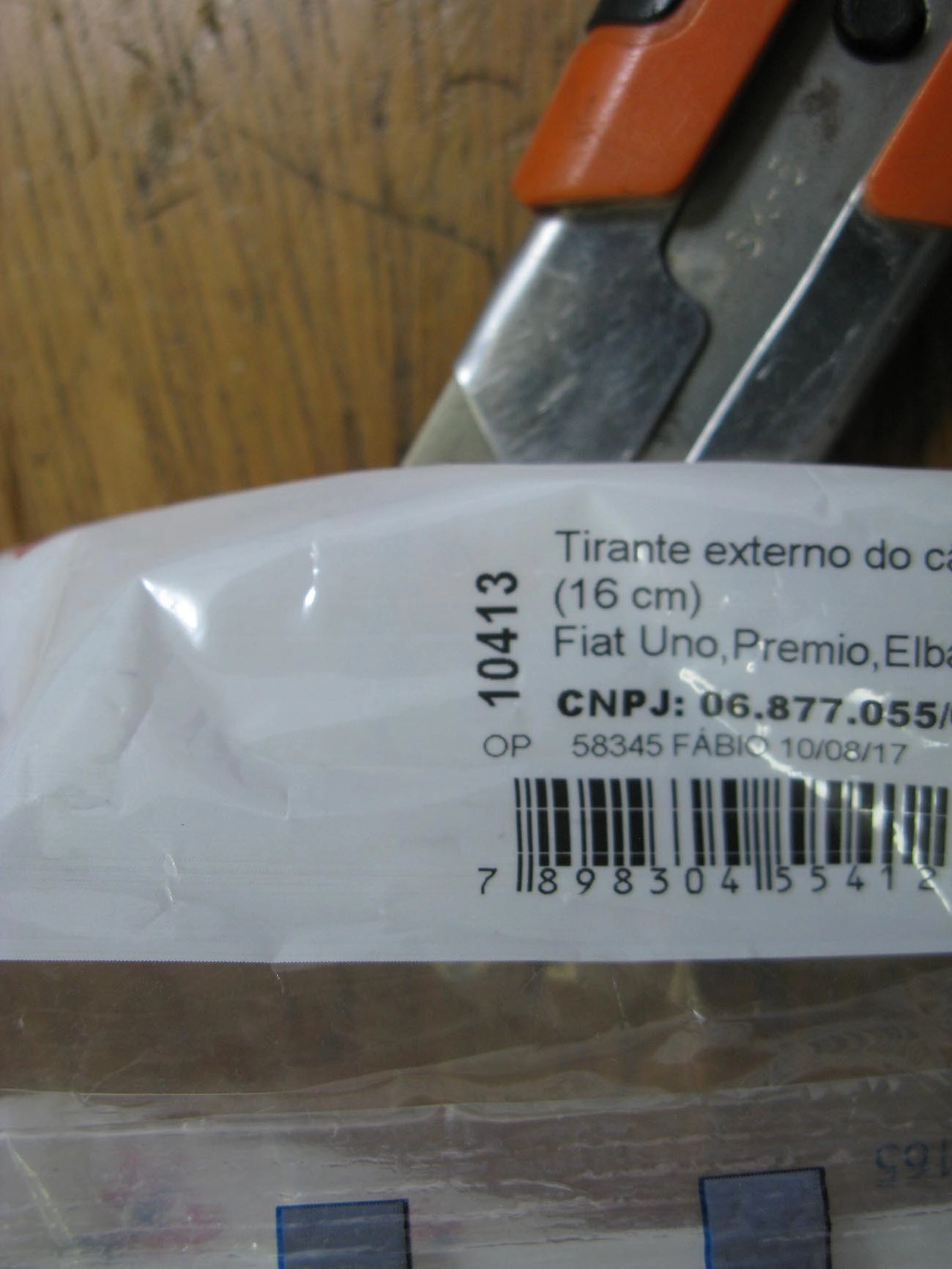 KIT TIRANTE EXTERNO CÂMBIO 16CM CAMBIO FIAT UNO/PREMIO/FIORINO