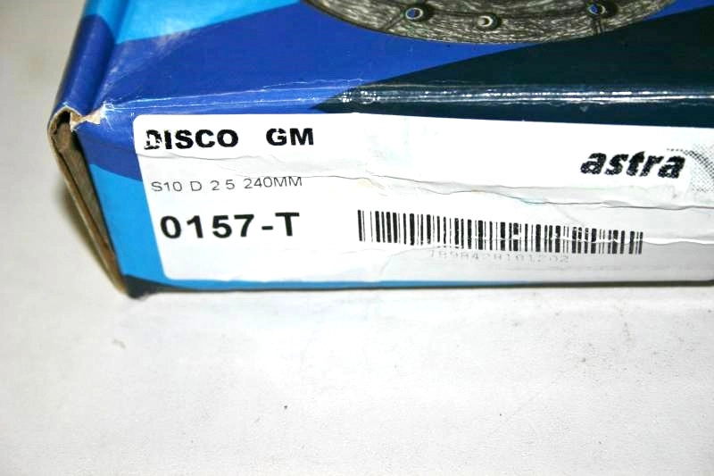 DISCO EMBREAGEM GM S-10/BLAZER 2.5 TURBO DIESEL - 240MM