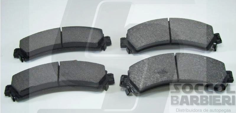 PASTILHA FREIO RODA DIANTEIRA GM S-10/BLAZER 2.5/2.8 4X4 1997/08.2005