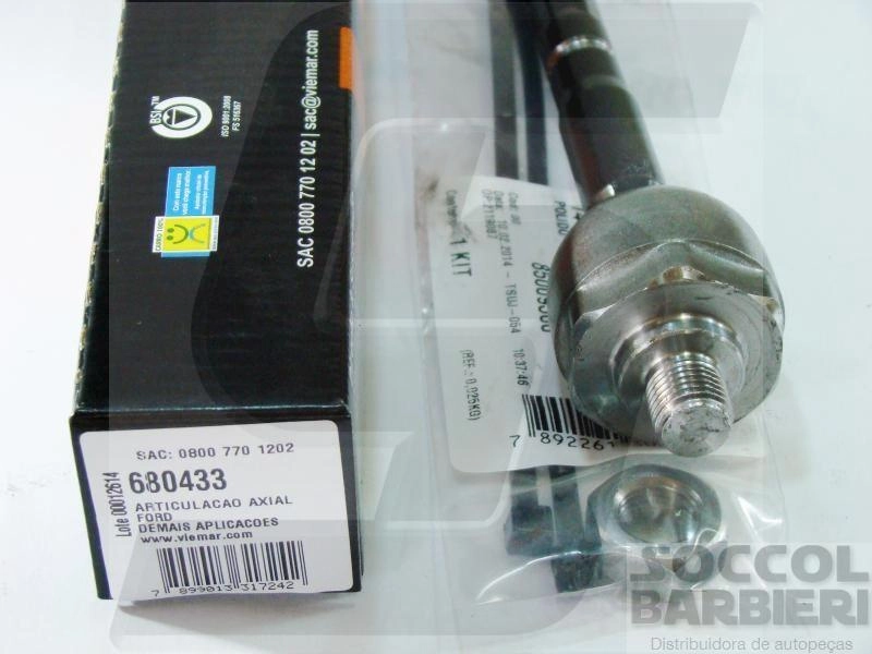 ARTICULAÇÃO/BARRA AXIAL M14X1,5 DIREÇÃO HIDRÁULICA FORD FUSION 2010/2012