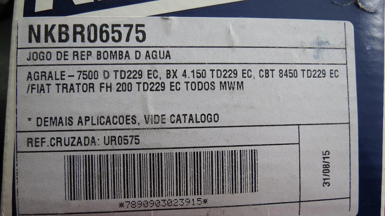 REPARO BOMBA AGUA MWM TODOS TURBO
