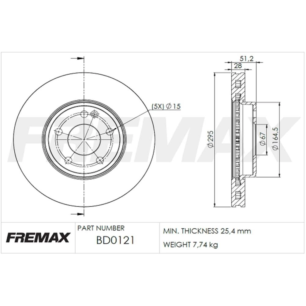 DISCO FREIO DIANTEIRO VENTILADO 295MM MB CLA200 14/17 CLA250 14/21 A200 13/15 B200 GLA 200 V