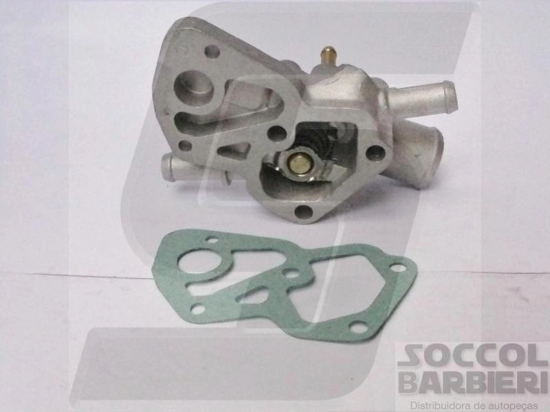 VALVULA TERMOSTATICA COM CARCAÇA COM AR QUENTE FIAT PALIO/SIENA/STRADA 1.0/1.5 - MOTOR FIASA