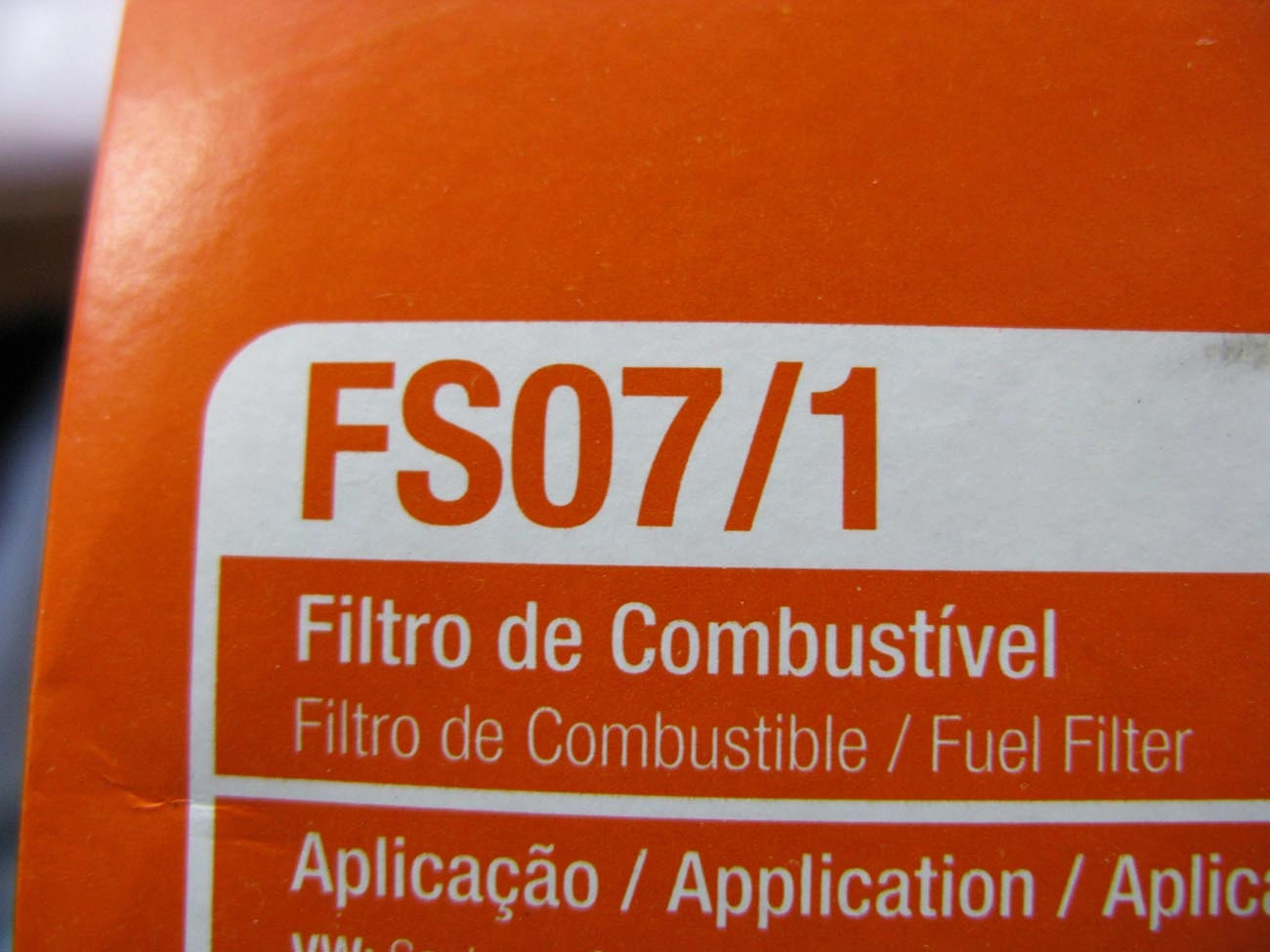 FILTRO COMBUSTÍVEL COMBUSTIVEL VW GOL/PARATI/SANTANA/QUANTUM /96 TODOS BICO FINO/GROSSO