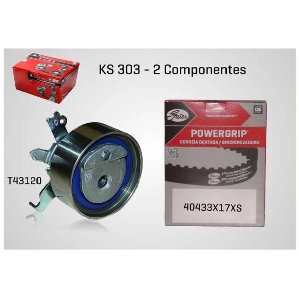 KIT CORREIA COMANDO VÁLVULAS DENTADA SINCRONISMO MOTOR 8V GM CORSA/CELTA/PRISMA/MERIVA/MONTANA FIAT PALIO/STRADA/DOBLO/STILO/IDEA 1.8