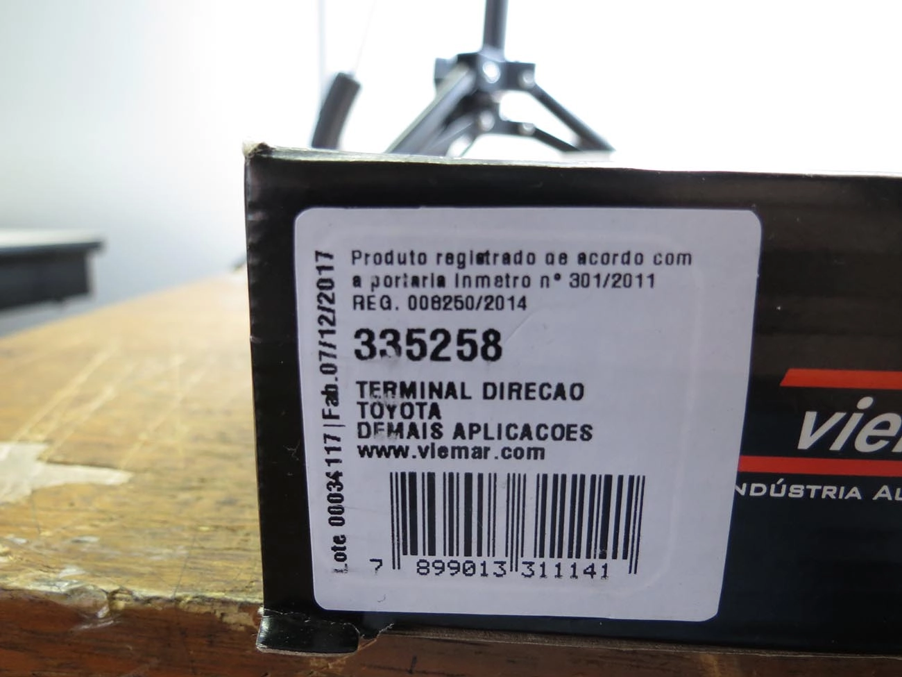 TERMINAL DIREÇÃO EXTERNO CURTO 96MM LD/LE TOYOTA HILUX PICK-UP 91/05 - SW4 91/95 - ROSCA ESQUERDA