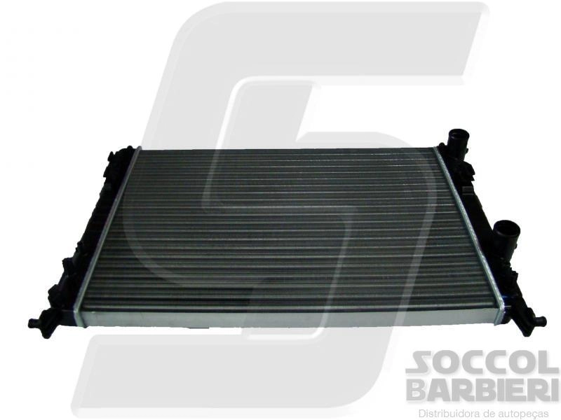 RADIADOR ÁGUA MOTOR COM DEFLETOR ENCAIXE CONSTRUÇÃO EXPANDIDO OU SEM AR CONDICIONADO FIAT PALIO 1.0/1.3/1.4 8/16V FIRE STRADA 01/17 ACD IDEA 06/16