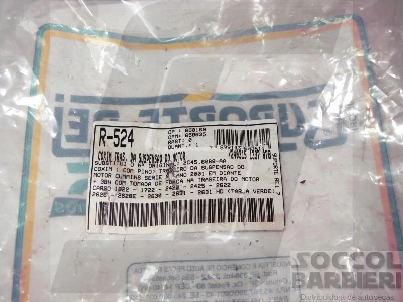 COXIM DO MOTOR FORD CARGO 2001/ CUMMINS - TRASEIRO