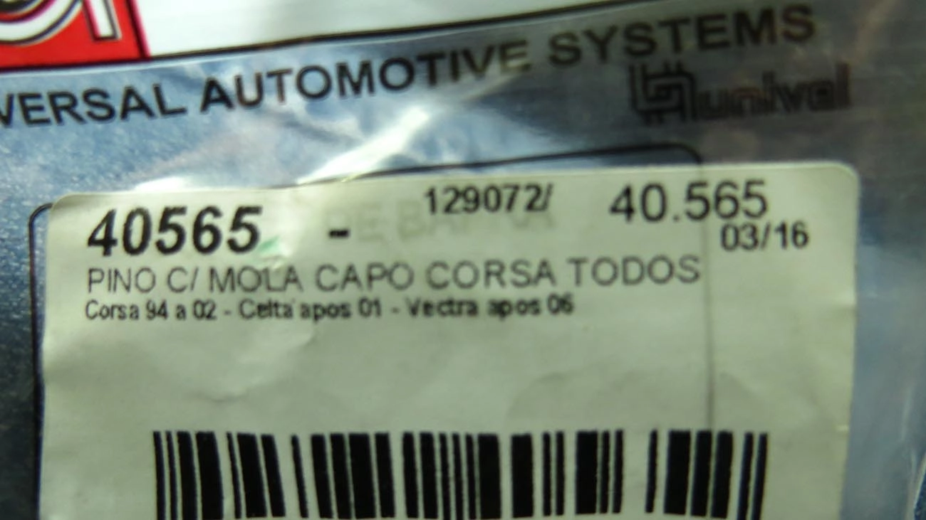FECHADURA CAPO GM CORSA/CELTA - TODOS - DIANTEIRO SUPERIOR