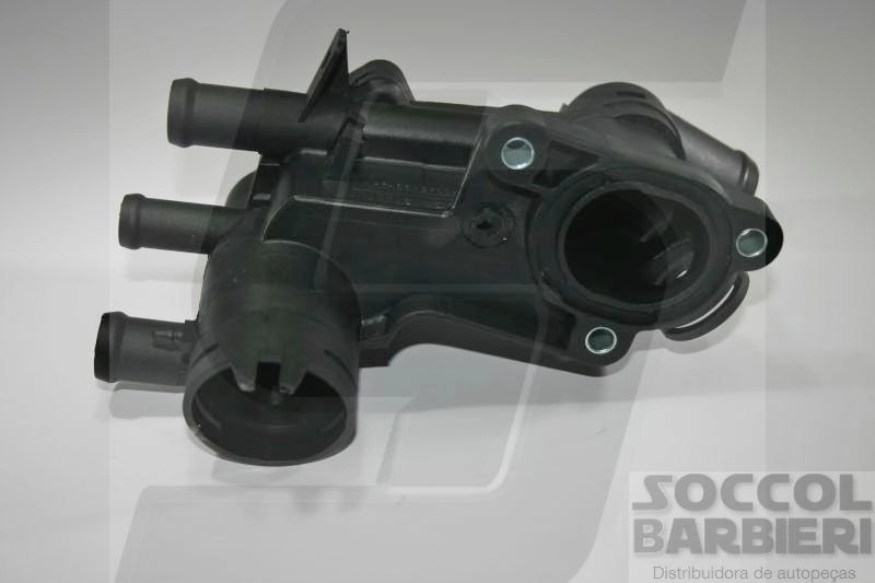 CAVALETE DISTRIBUIÇÃO ÁGUA OU CARCAÇA VÁLVULA TERMOSTÁTICA PLÁSTICA CARCACA VALVULA TERMOSTATICA PLASTICA VW GOL/PARATI 1.0 02/ POLO/GOLF NOVO GOL/SAVEIRO 08/