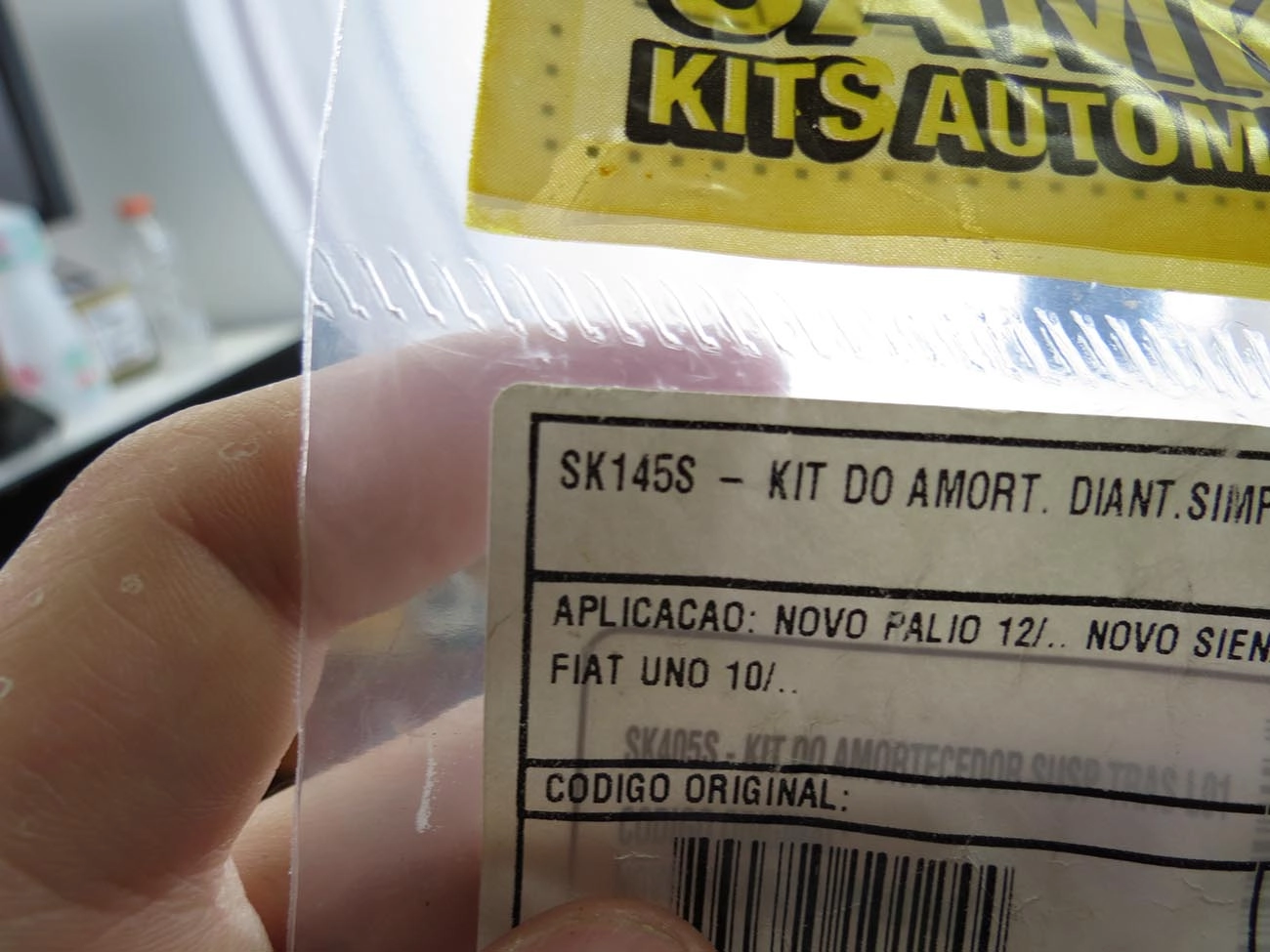 KIT AMORTECEDOR DIANTEIRO FIAT NOVO UNO/PALIO 11/ - MOBI 16/ - ARGO 17/ - CRONOS 18/ - GRAND SIENA
